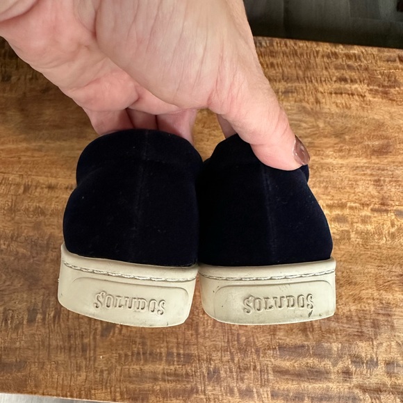 Soludos Blue Velvet Llama Loafers - Picture 4 of 7